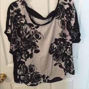 Beautiful black and white blouse